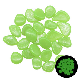 25/50pcs Glow in the Dark Garden Pebbles Glow Stones Rocks for Walkways Garden Path Patio Lawn Garden Yard Decor Luminous Stones - KRE Group