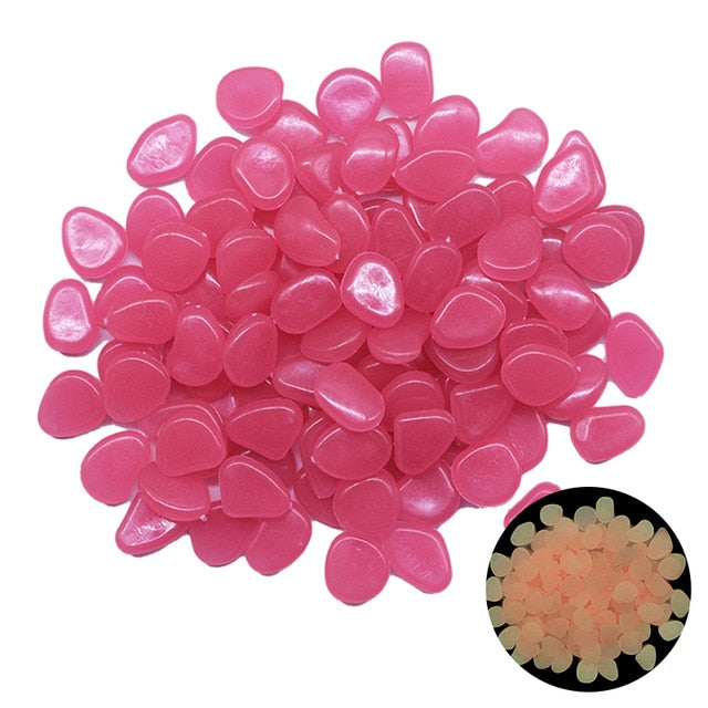 25/50pcs Glow in the Dark Garden Pebbles Glow Stones Rocks for Walkways Garden Path Patio Lawn Garden Yard Decor Luminous Stones - KRE Group