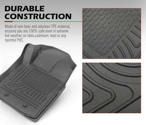 Rubber Floor Mats for Ford Ranger Wildtrak PX PX2 PX3 2011-2019 - KRE Group