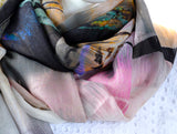 Silk Chiffon Scarf Sax - KRE Group