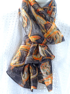 Silk Tabi Scarf  Lacework - KRE Group