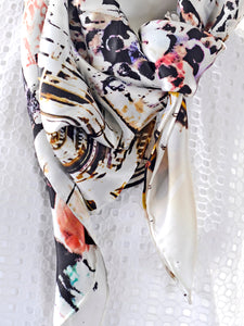 Silk Twill Scarf Via Condotti - KRE Group