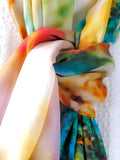 Silk Chiffon Scarf Spiral Shell - KRE Group