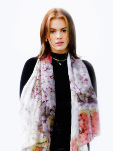 Silk Chiffon Scarf Sakura - KRE Group