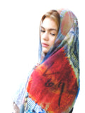 Silk Tabi Scarf Duet Stamps from the Past and Lacework - KRE Group