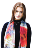 Silk Tabi Scarf Duet Stamps from the Past and Lacework - KRE Group