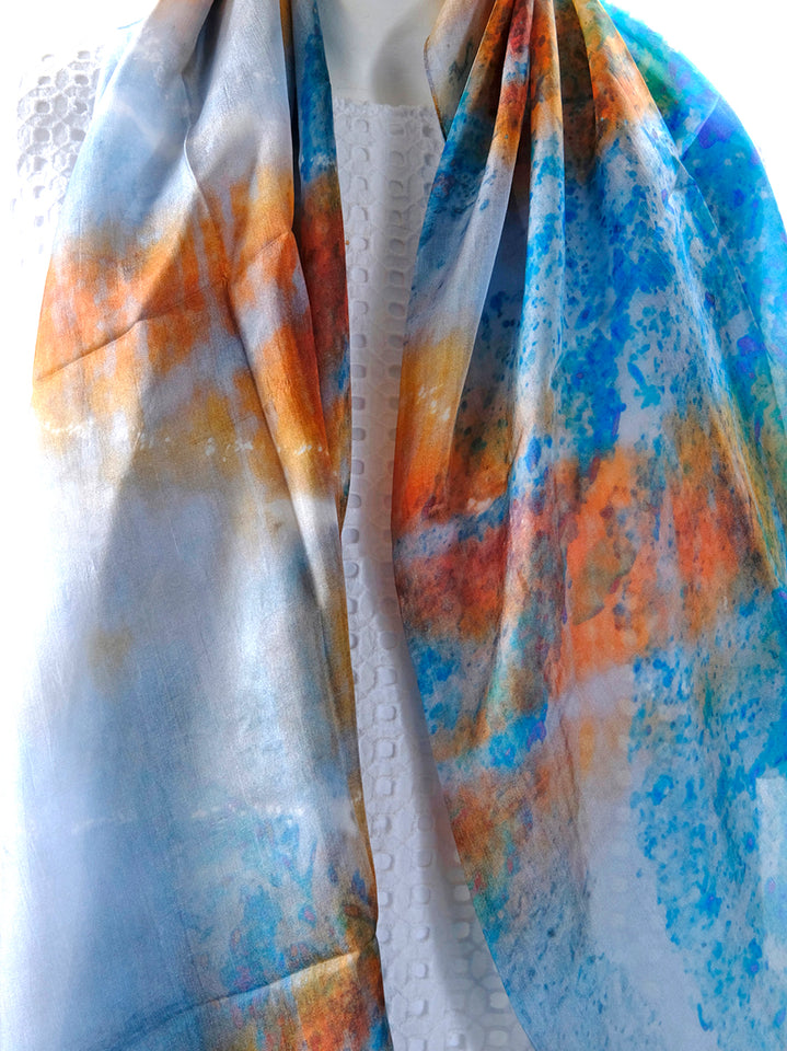 Silk Tabi Scarf Sea Stars - KRE Group