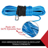 10Mm X 30M Synthetic Winch Rope Dyneema Sk75 Tow Recovery Cable 4WD Car Boat - KRE Group