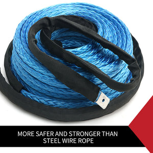 10Mm X 30M Synthetic Winch Rope Dyneema Sk75 Tow Recovery Cable 4WD Car Boat - KRE Group